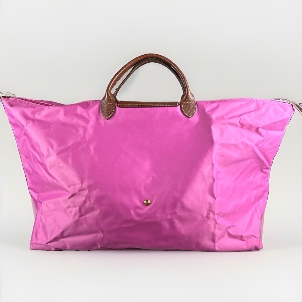Longchamp Le Pliage Extra Large Travel Bag Pink Nylon Duffle 1625089168 - Picture 2 of 15